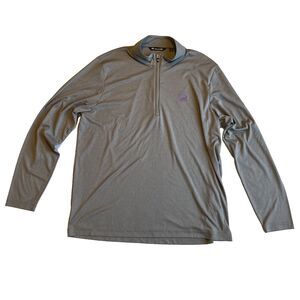 Travis Mathew Pullover Men XXL Gray Quarter Zip Coto Performance Taco Bell
